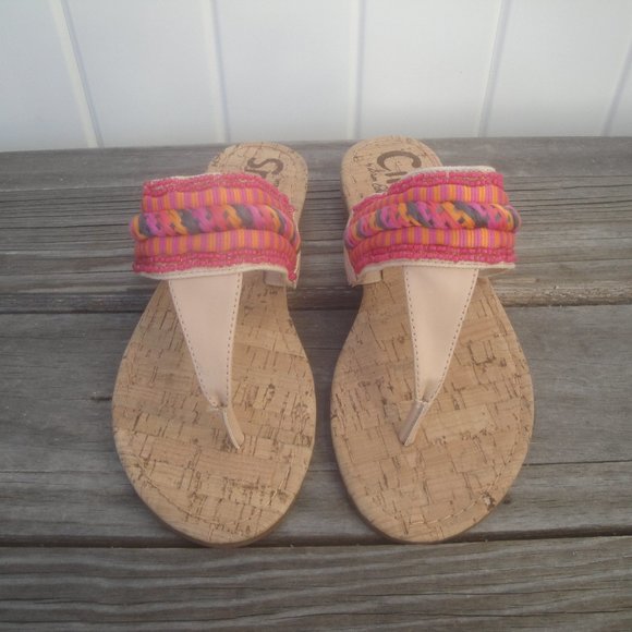 Sam Edelman Circus "Bella" Bohemian Pink Sandals Size 6 - Picture 1 of 6